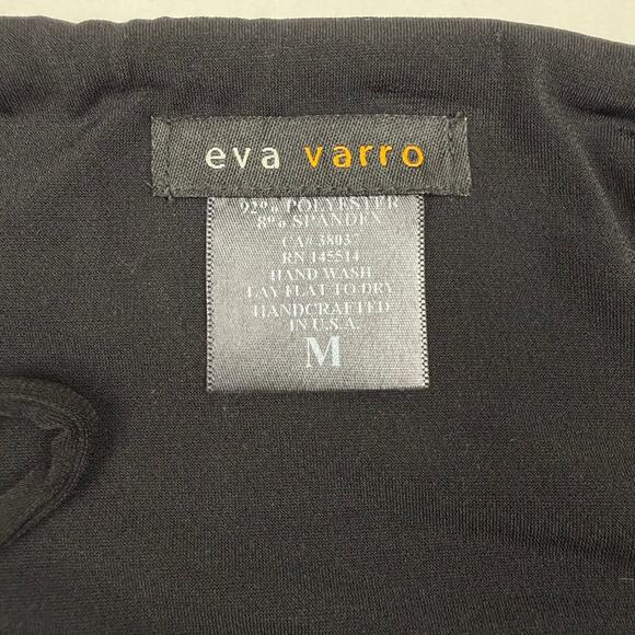 Eva Varro Abstract Multicolor Stretch Jersey Skirt Medium Made in USA Y2K Vibes - Picture 4 of 5